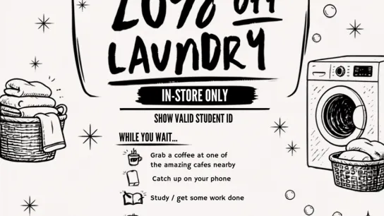 Drop Off Early to Avoid Disappointment 20 Percent Off Saturdays at The Steam Shop